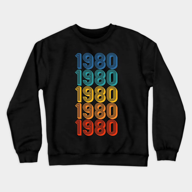 1980 Crewneck Sweatshirt by LeonAd